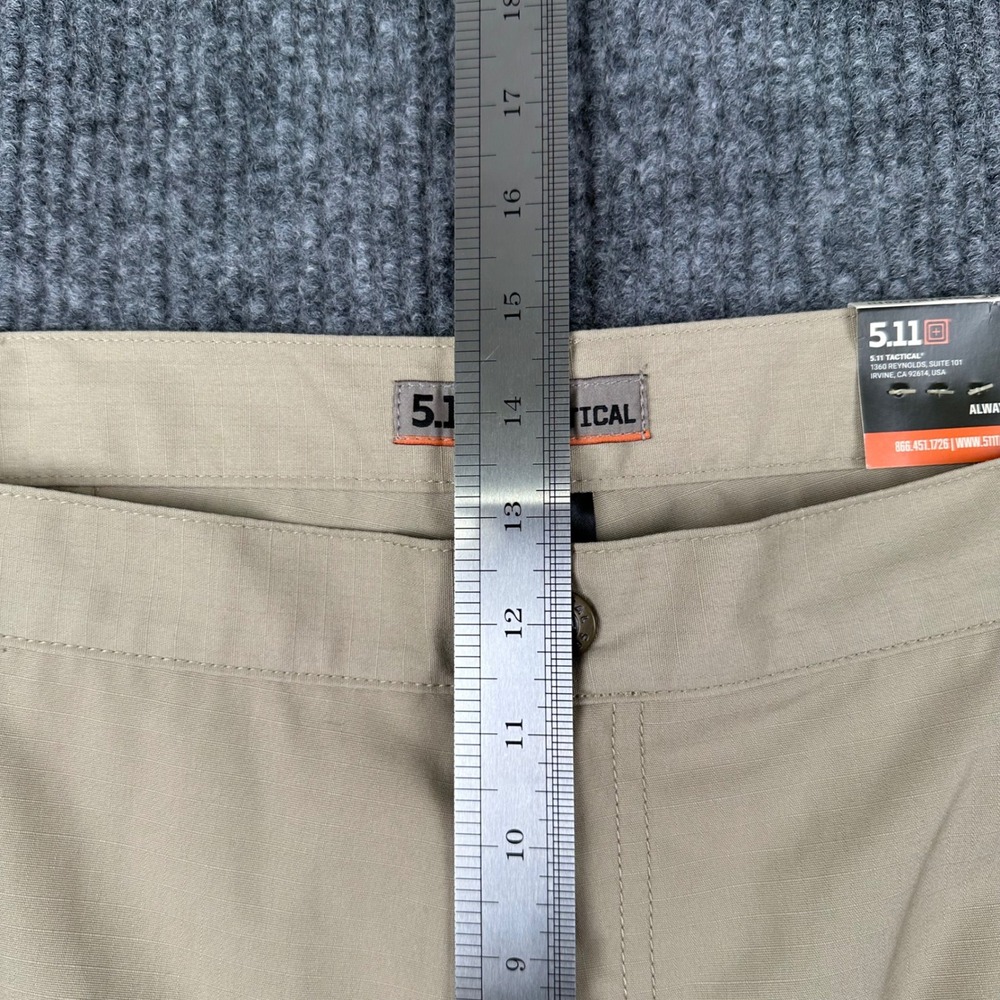 5.11 Tactical Taclite Pro Pants Mens 44x32 Khaki Tan Ripstop Cargo NWT - Picture 11 of 16